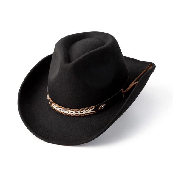 5962 Western Cowboy Hat For Men Women, Vintage Wide Brim Cowgirl main image 7